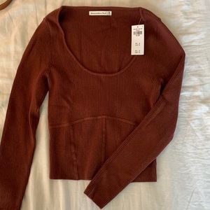 Abercrombie & Fitch Corset Sweater Top